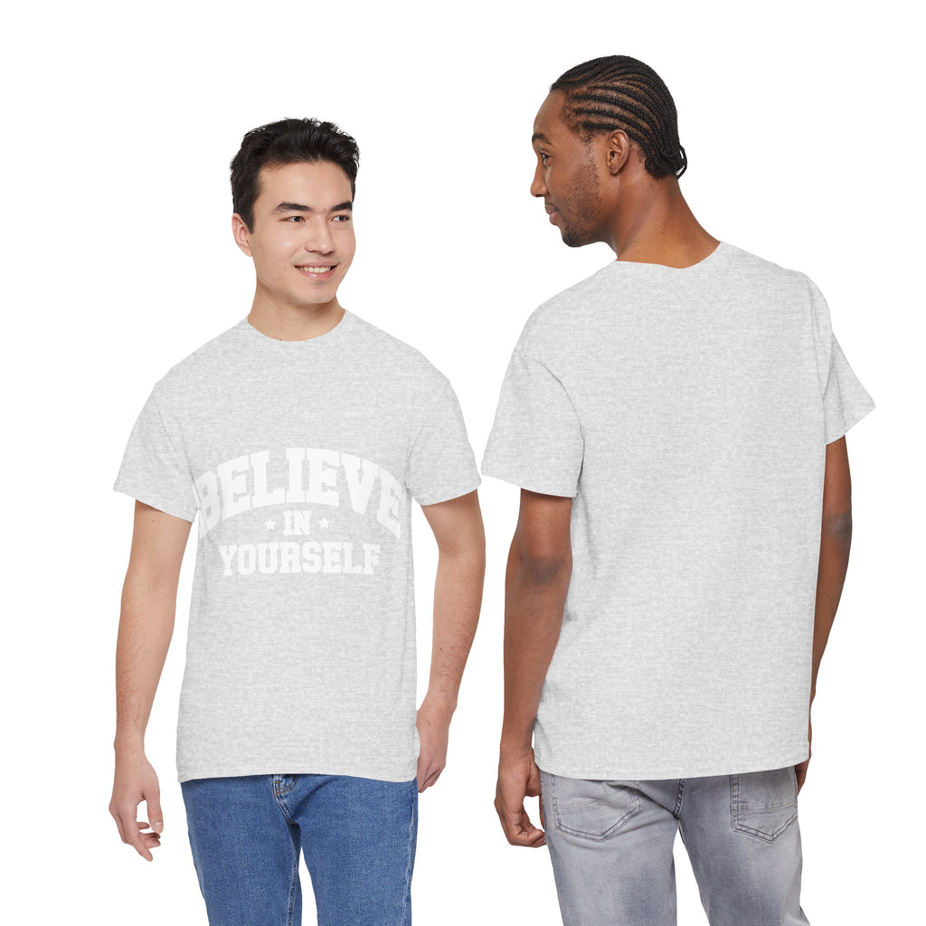 Believe in Yourself Varsity Unisex Cotton Tee
