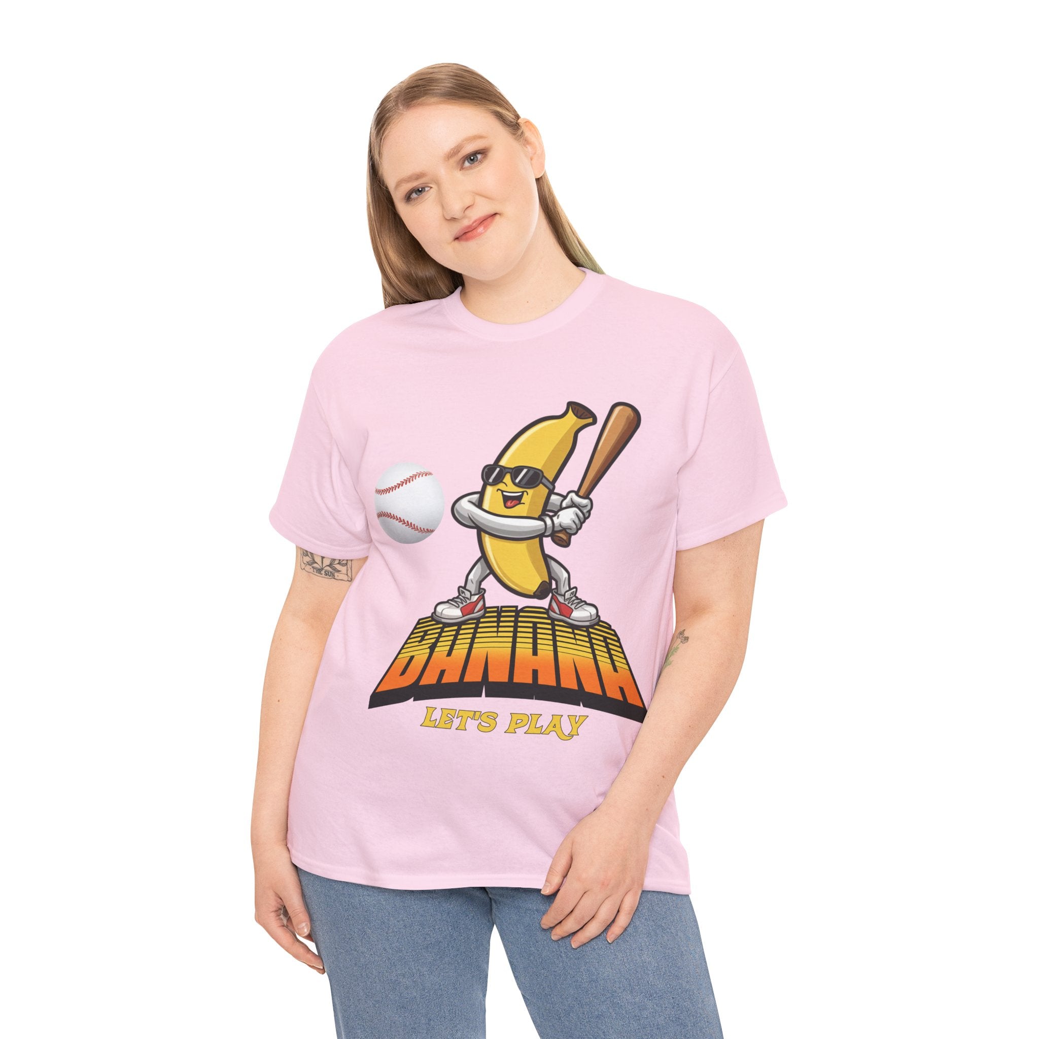 Banana Playing Baseball Tee