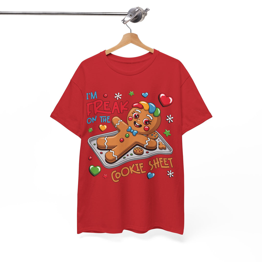 Gingerbread ‘I’m Freak on the Cookie Sheet’ Unisex Cotton Tee
