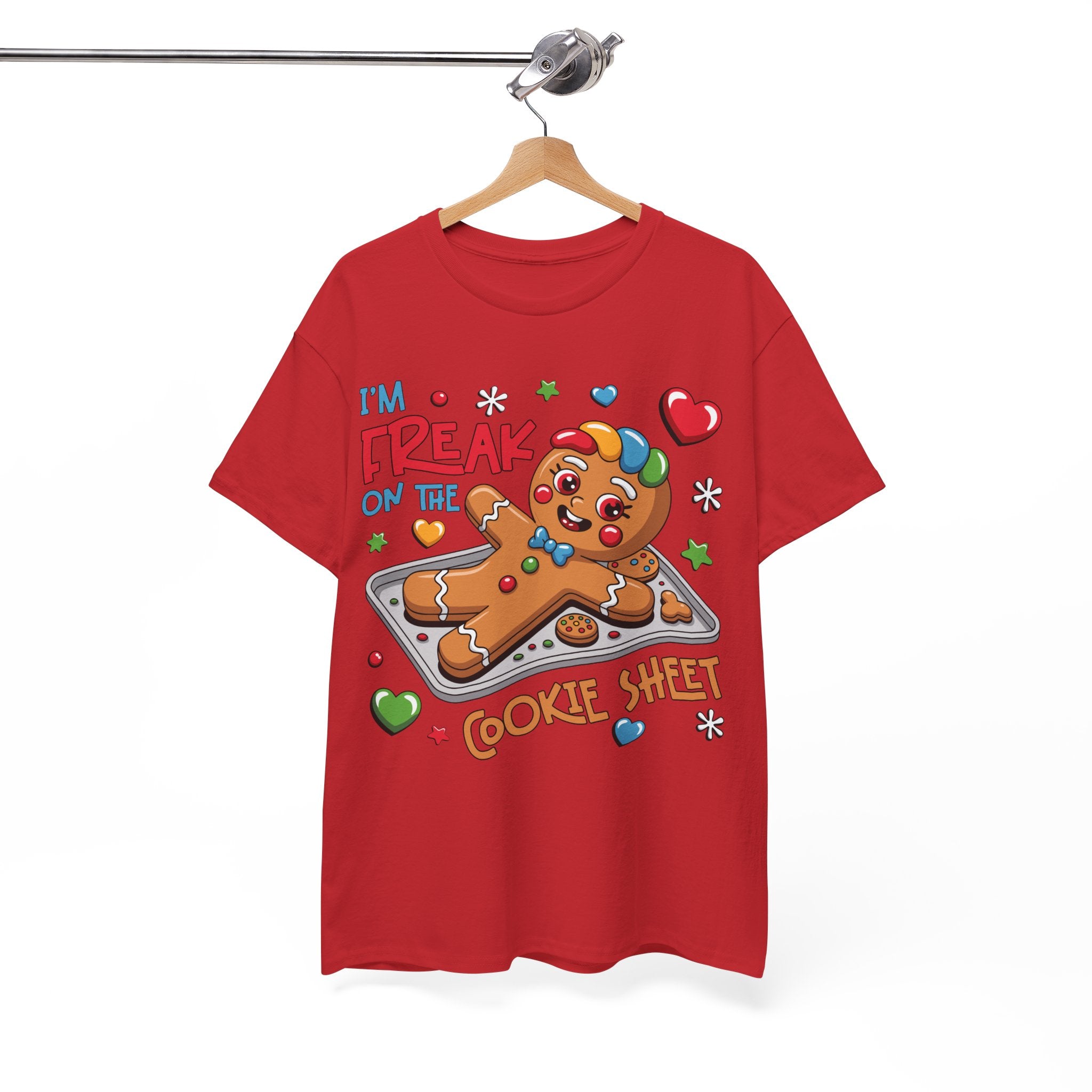 Gingerbread ‘I’m Freak on the Cookie Sheet’ Unisex Cotton Tee