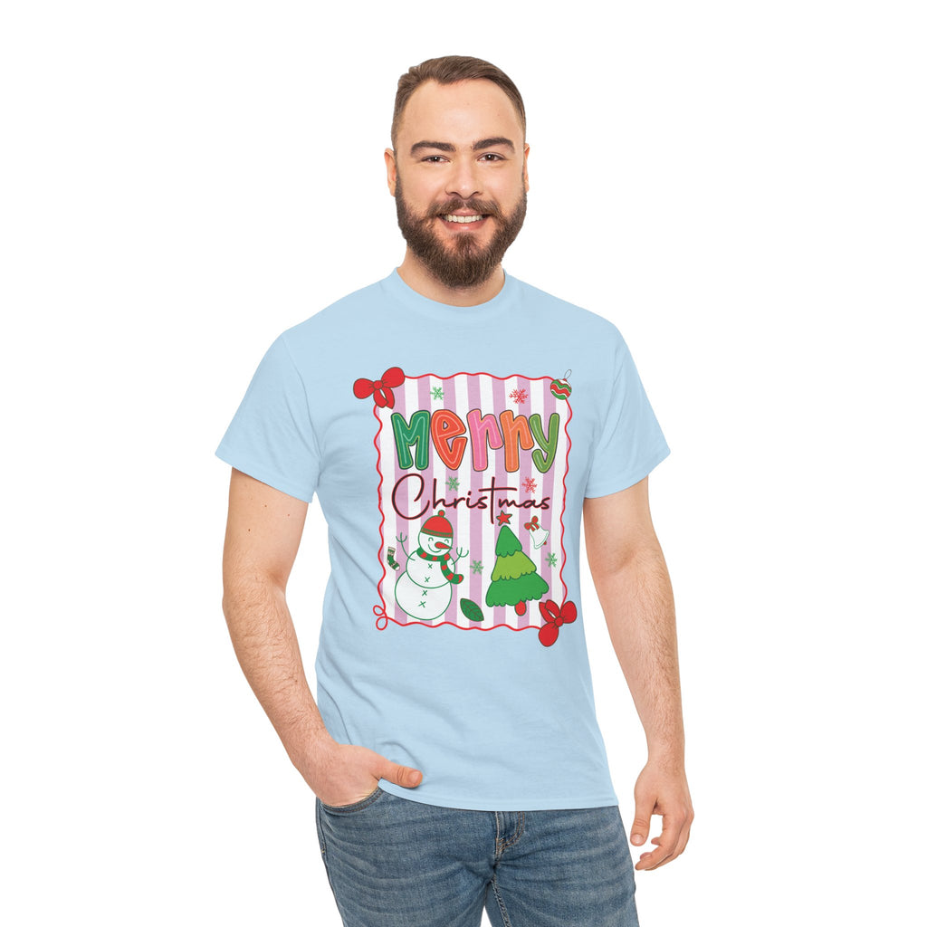 Christmas Snowman Unisex Cotton Tee