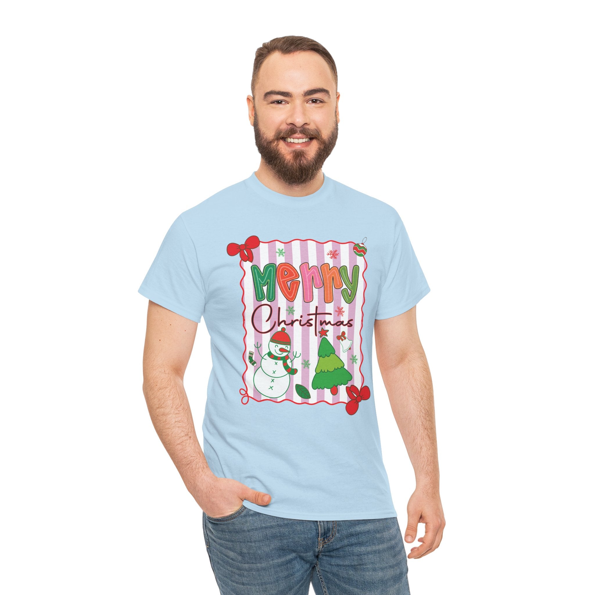 Christmas Snowman Unisex Cotton Tee