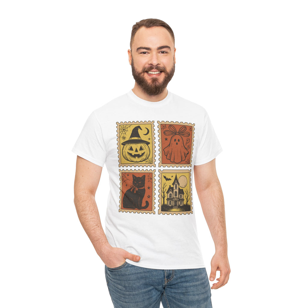 Halloween Stamp Collection Unisex Cotton Tee