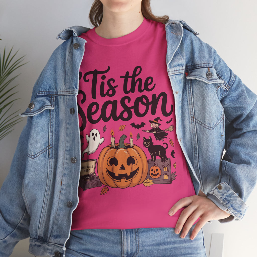 Holiday Season Unisex Cotton T-Shirt - Tis the Season Design