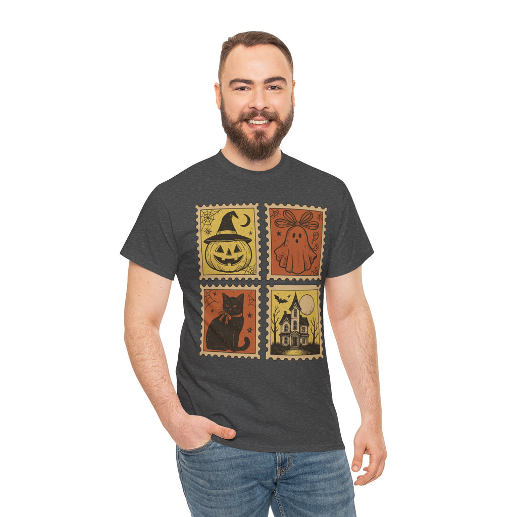 Halloween Stamp Collection Unisex Cotton Tee