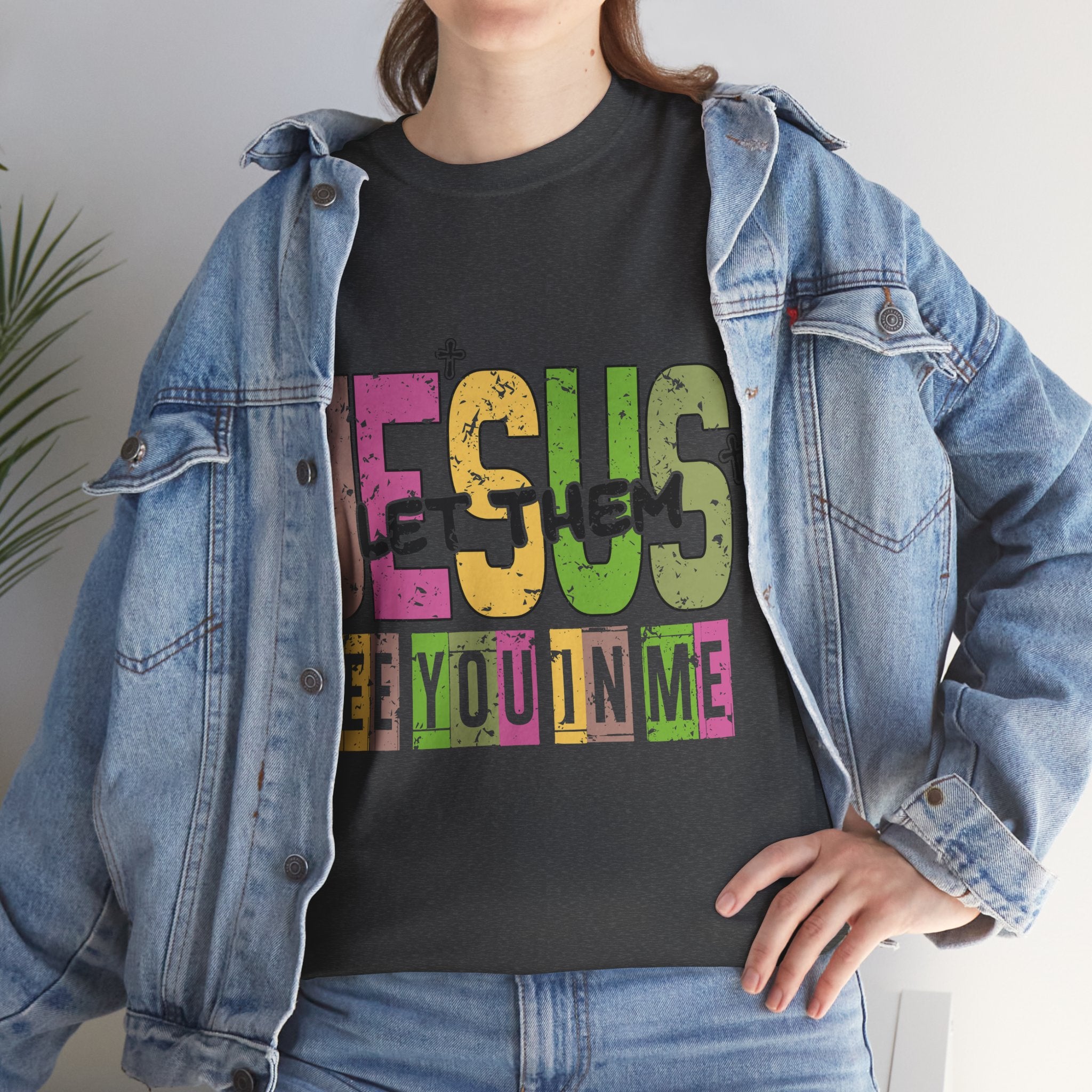 Jesus ‘See You In Me’ Distressed Pastel Unisex Cotton T-Shirt