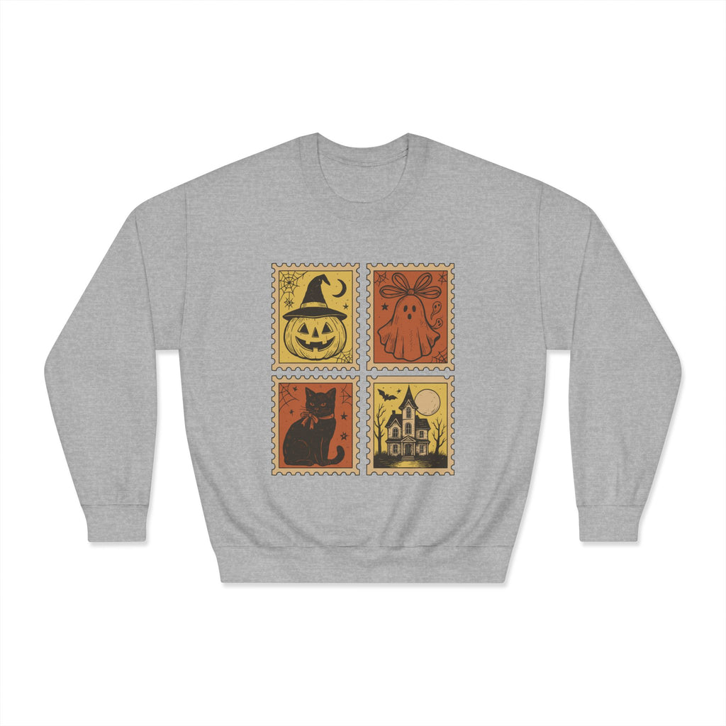 Halloween Vintage Stamp Sweatshirt-Unisex