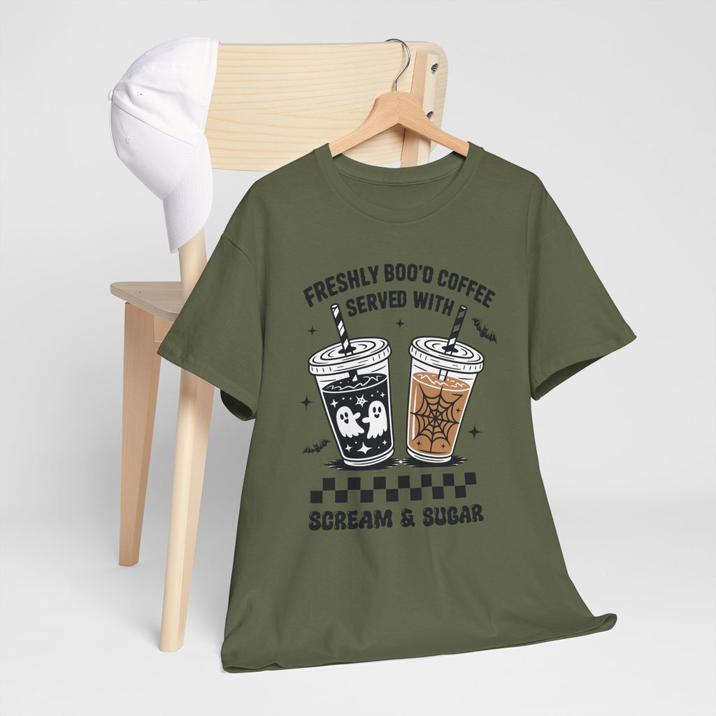 Halloween Iced Coffee Unisex Cotton Tee