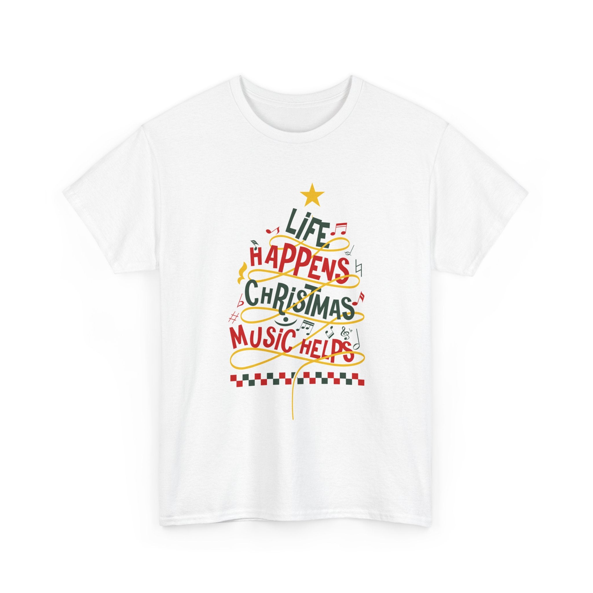 Christmas Music Tree Unisex Cotton Tee