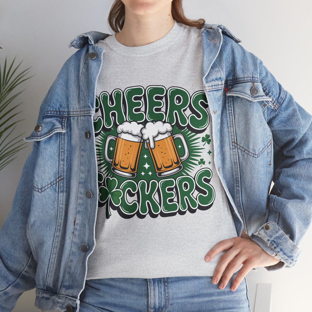 Cheers Fockers Beer Clinking Mugs Unisex Cotton T-Shirt