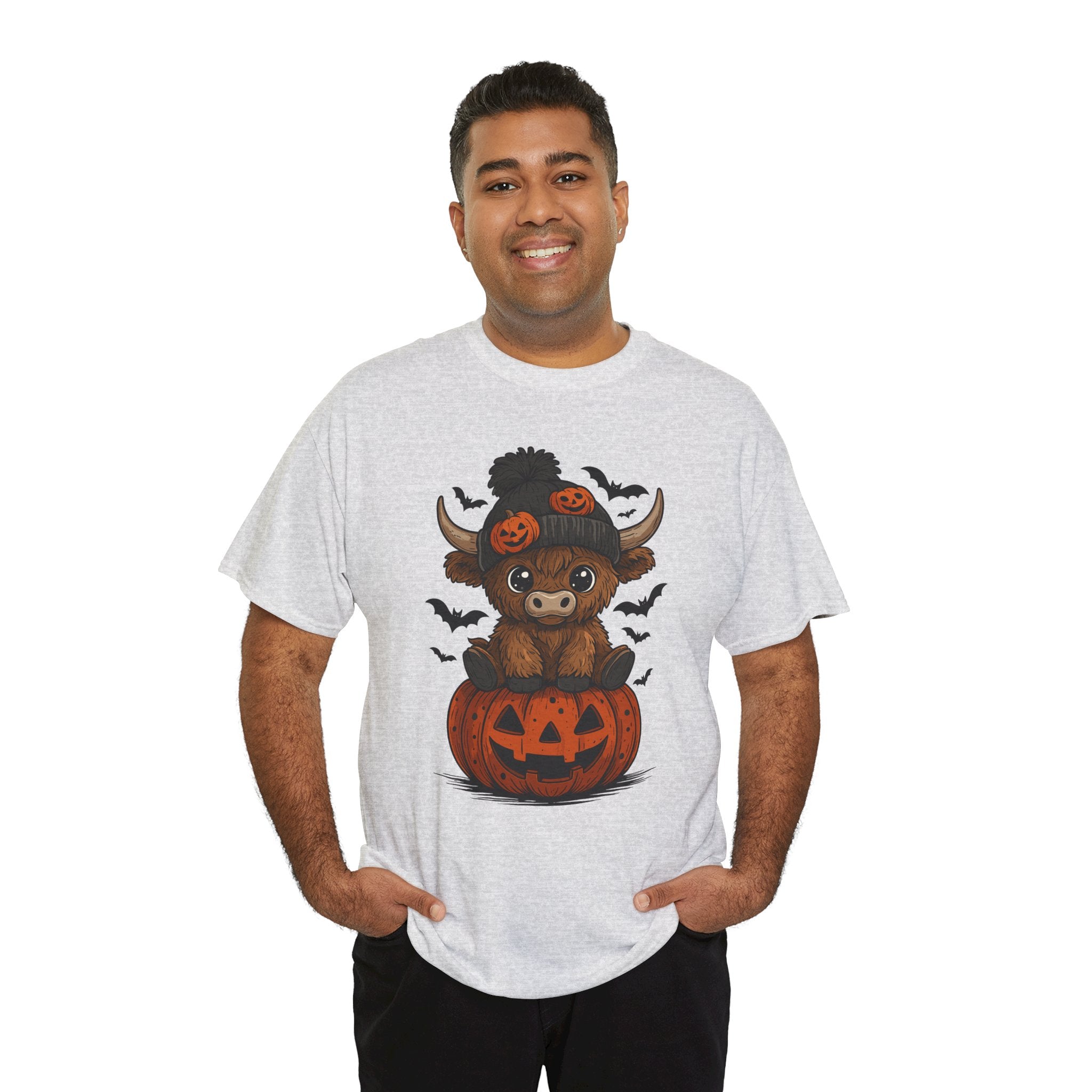 Halloween Cow Unisex Cotton Tshirt