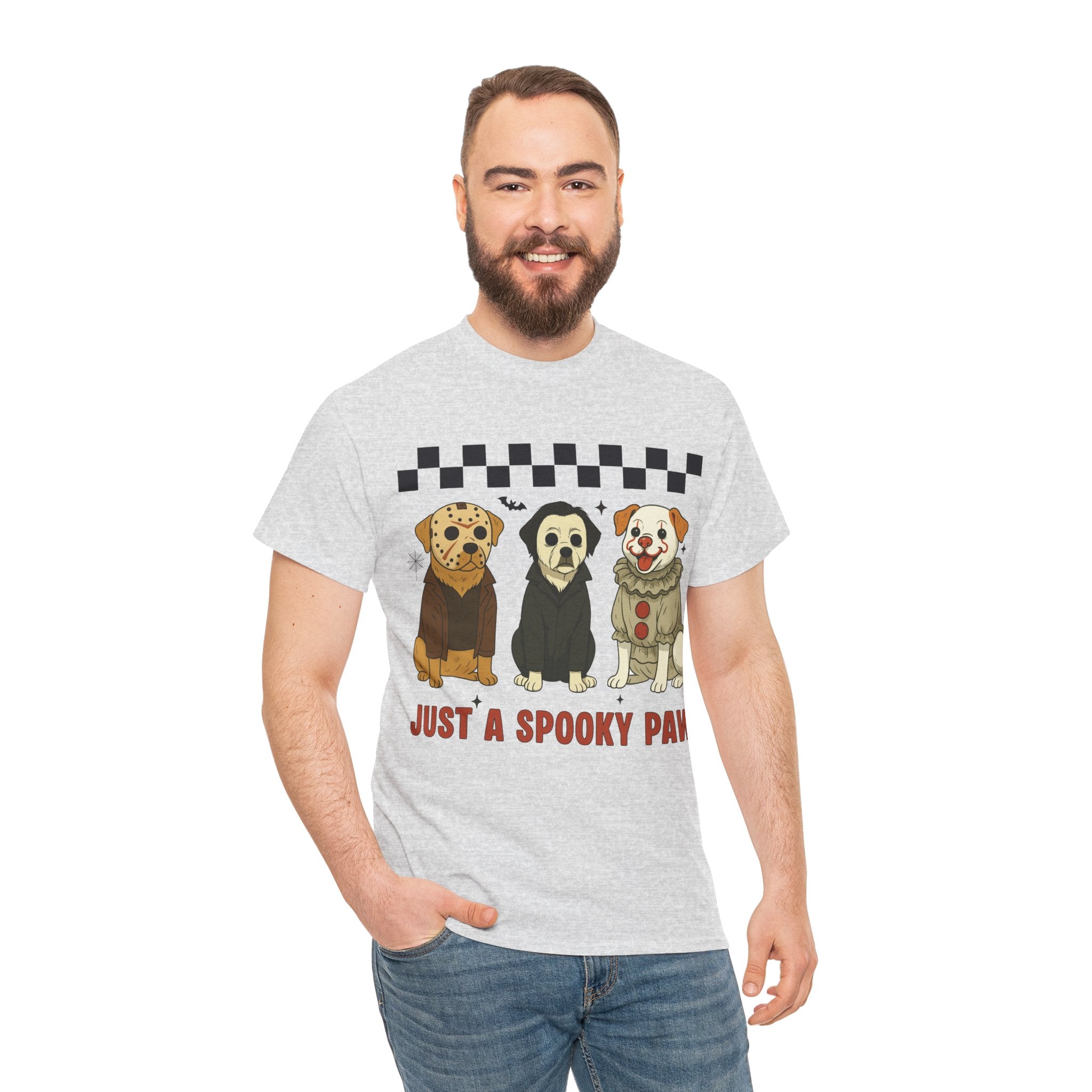 Halloween "Just A Spooky Paw" Unisex Cotton Tee