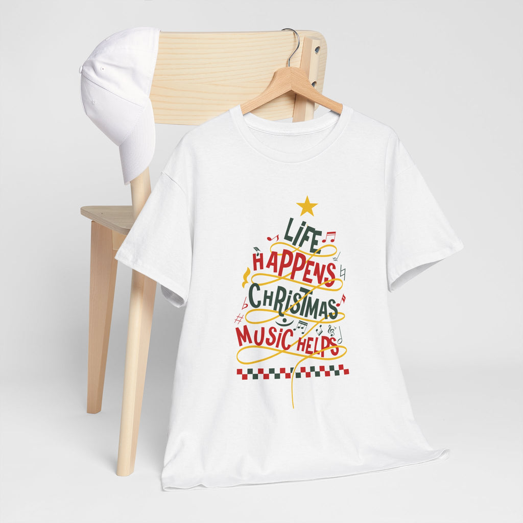 Christmas Music Tree Unisex Cotton Tee