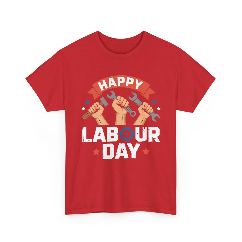 Happy US Labour Day Unisex Heavy Cotton T-Shirt