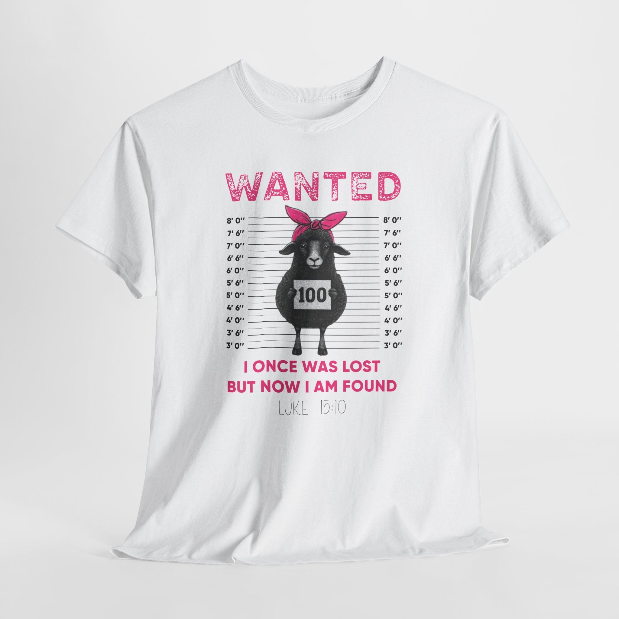 WANTED Black Sheep 'I Once Was Lost But Now I Am Found' Unisex Cotton T-Shirt