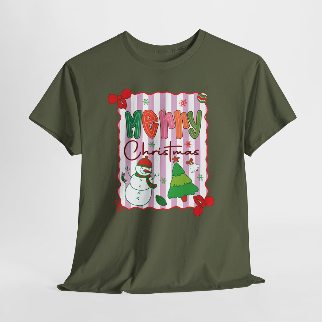 Christmas Snowman Unisex Cotton Tee