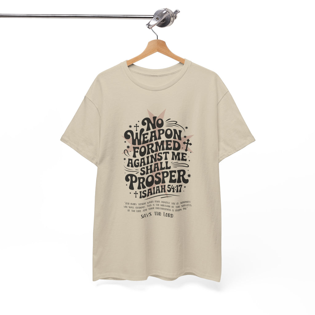 Christian Cross Text Art T-Shirt — Faith & Salvation Unisex Cotton Tee