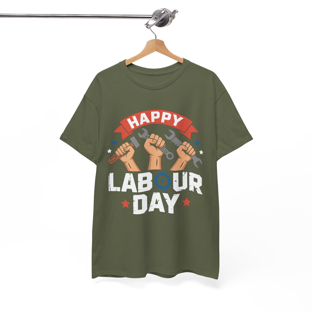 Happy US Labour Day Unisex Heavy Cotton T-Shirt