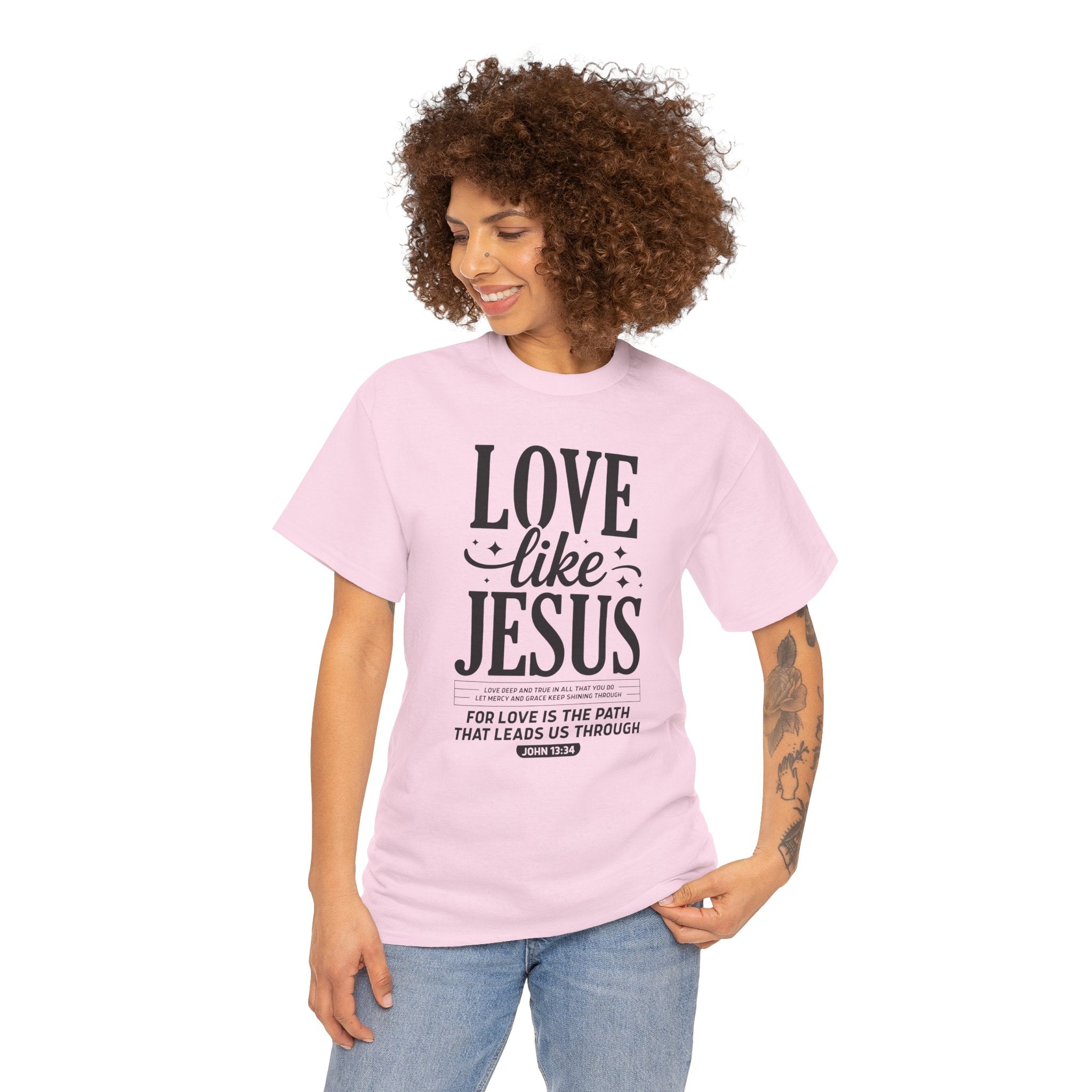 Love Like Jesus Tee — John 13:34 Faith-Inspired Christian Unisex Cotton T-Shirt