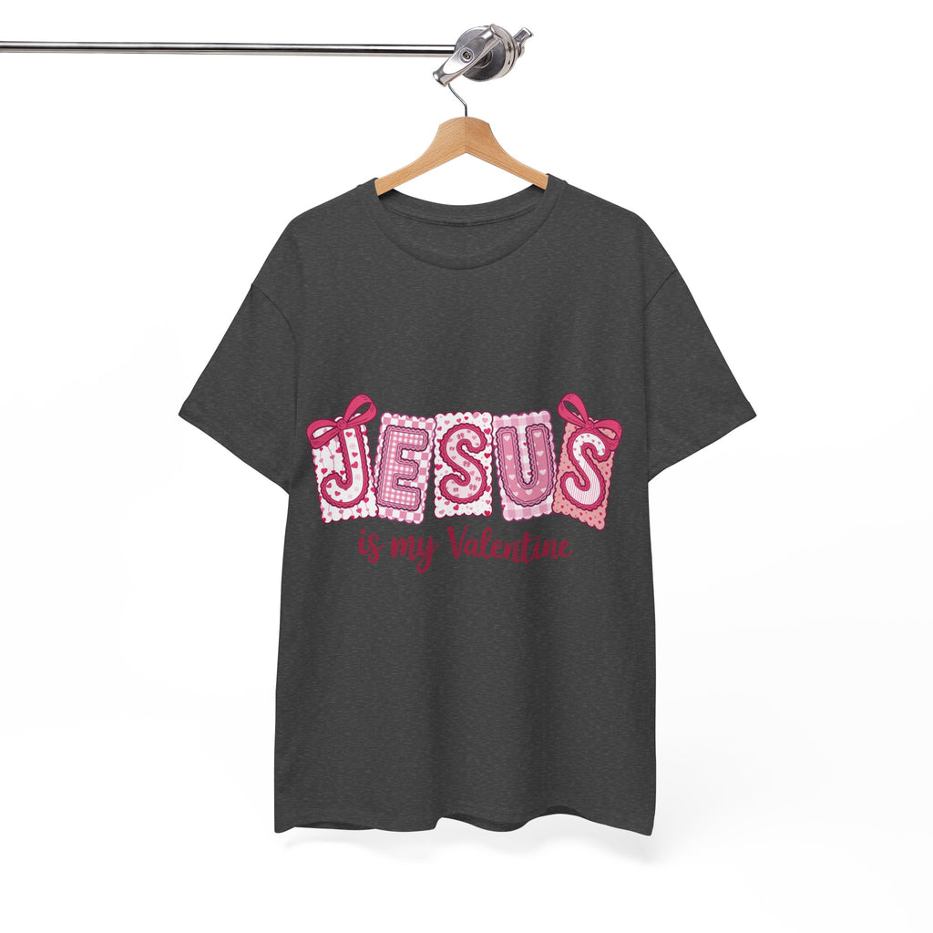 Jesus Is My Valentine T-Shirt — Pink Christian Valentine Unisex Cotton Tee