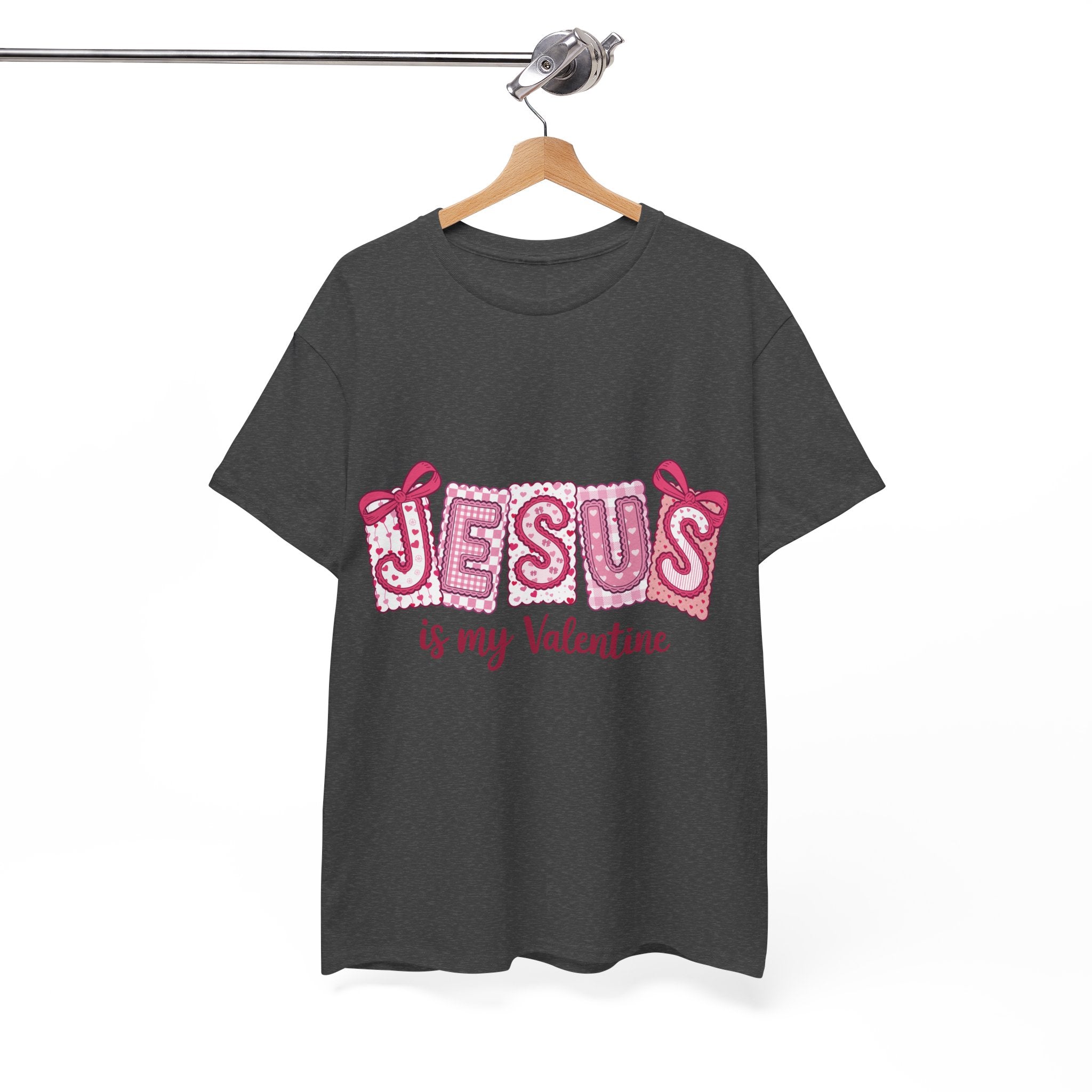 Jesus Is My Valentine T-Shirt — Pink Christian Valentine Unisex Cotton Tee