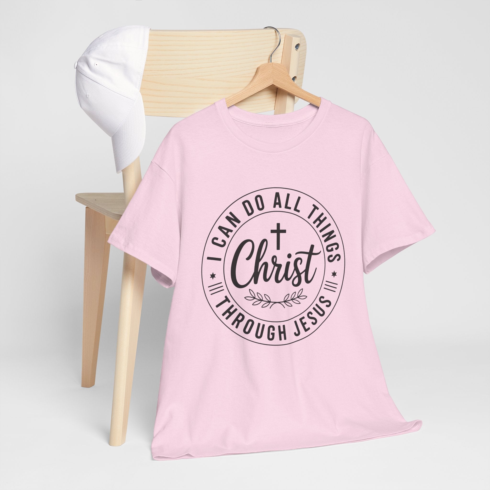 I can do All Things Through Christ Unisex Heavy Cotton Tee