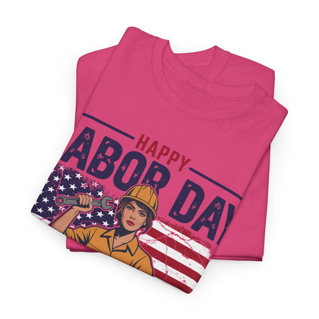 Happy US Labour Day T-Shirt - Unisex Heavy Cotton Tee
