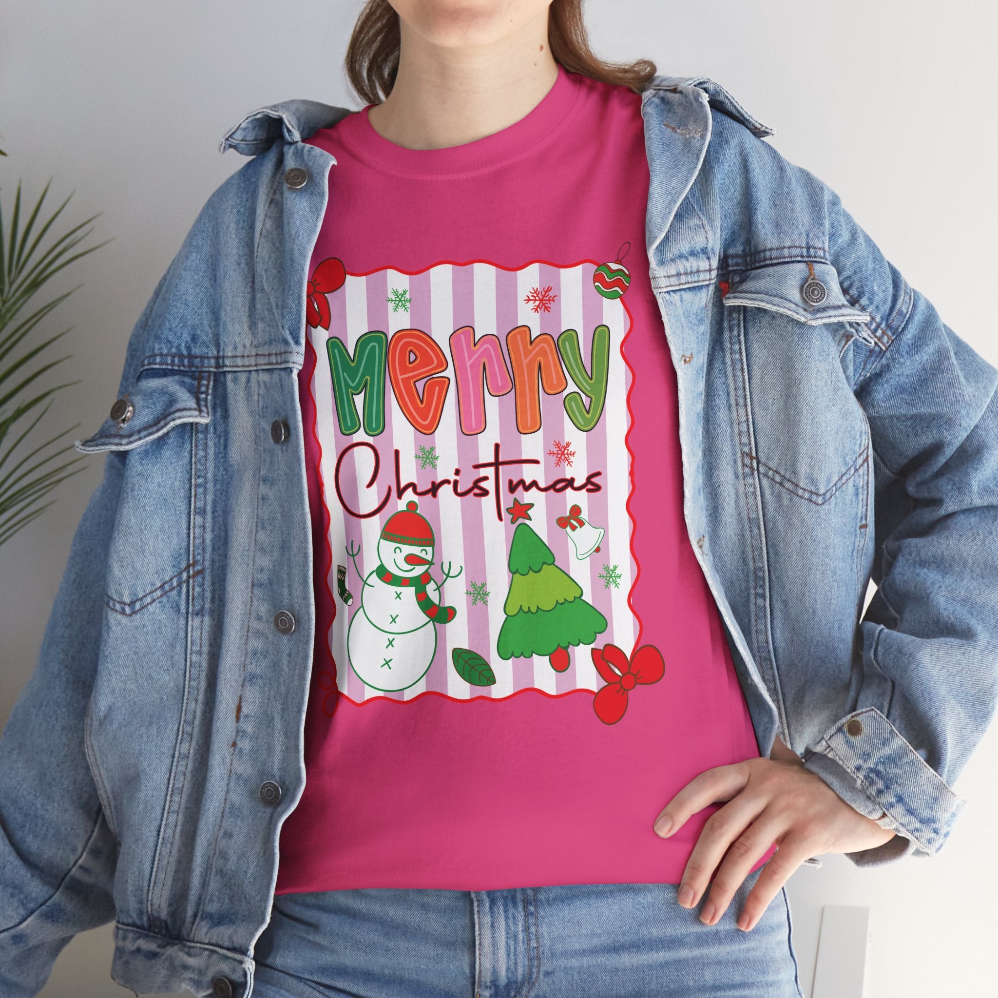 Christmas Snowman Unisex Cotton Tee