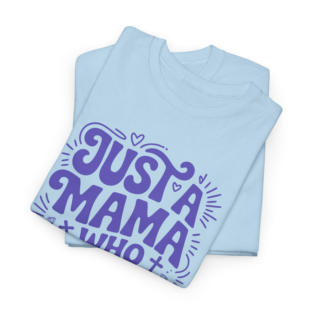 Mama Who Loves Jesus T-Shirt — Bright Green Bubbly Faith Unisex Cotton Tee