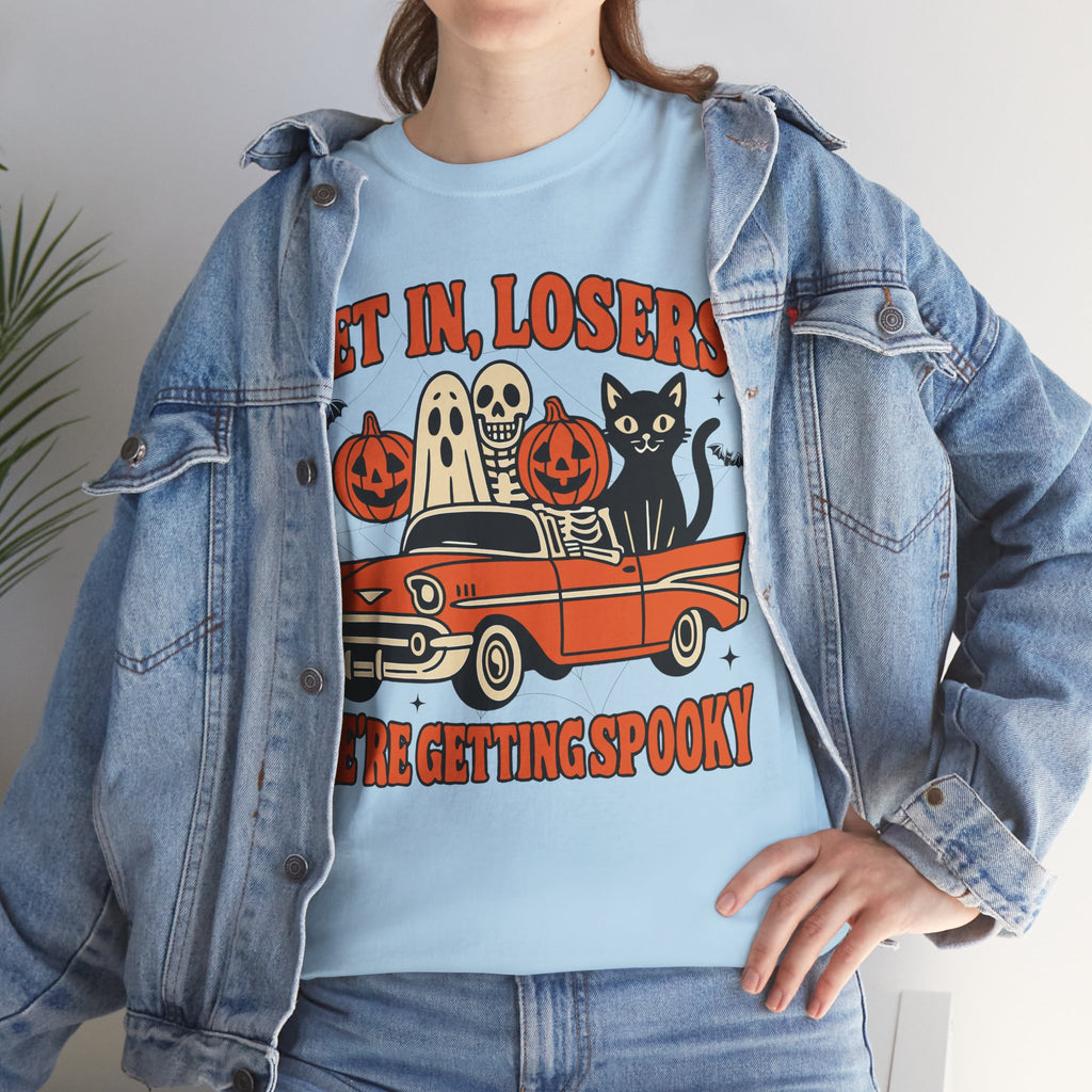 Halloween Skeleton Pumpkin Black Cat Unisex Cotton Tee