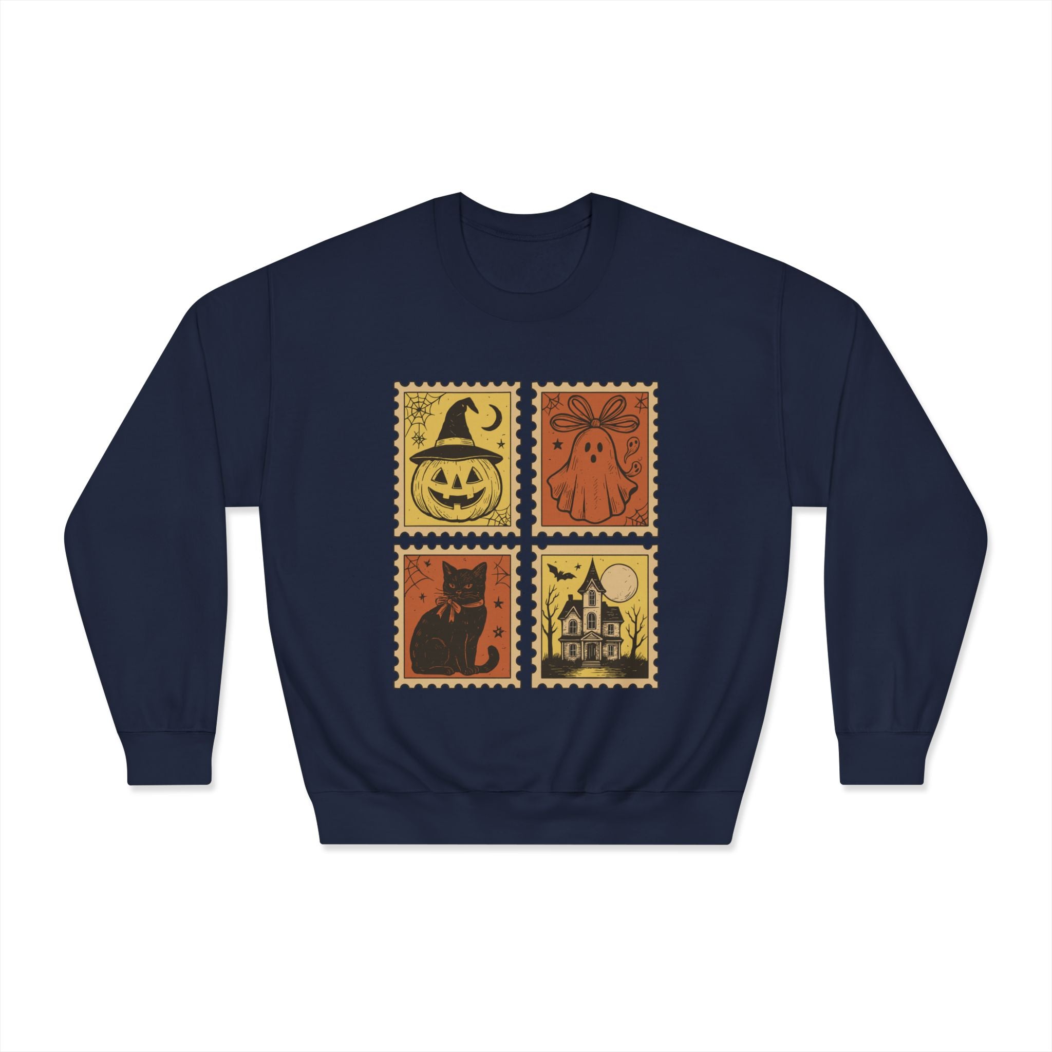 Halloween Vintage Stamp Sweatshirt-Unisex