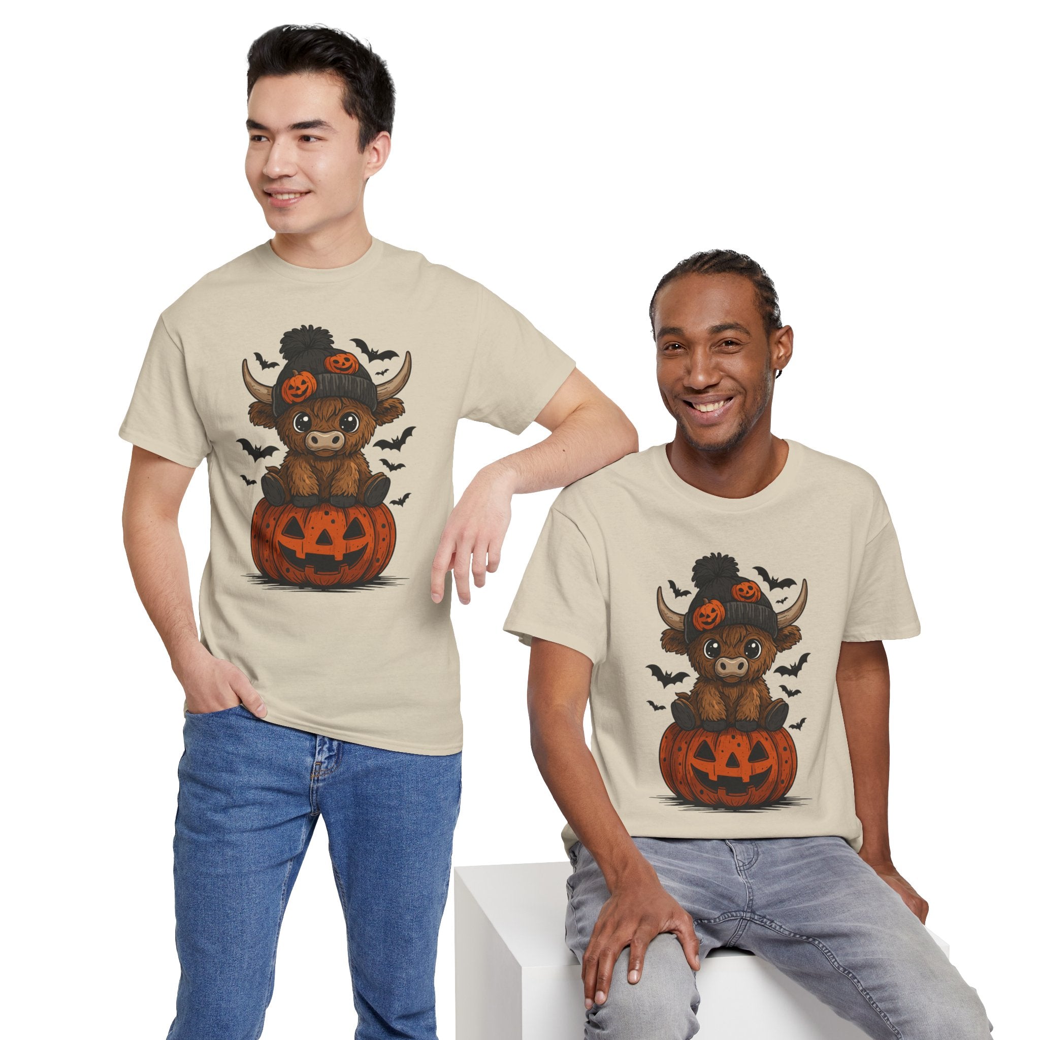 Halloween Cow Unisex Cotton Tshirt