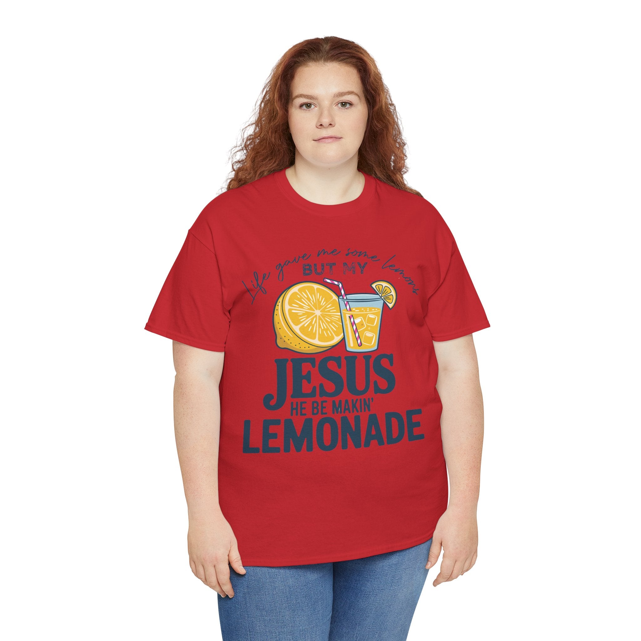 Christian Lemonade T-Shirt — “Life Gave Me Some Lemons but My Jesus He Be Makin’ Lemonade”Unisex Cotton Tee