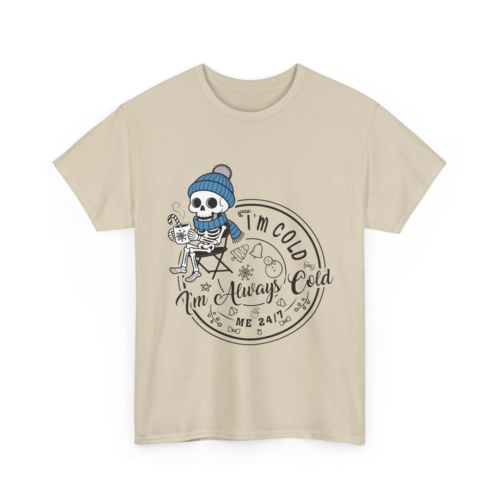 Cozy Skeleton Unisex Cotton Tee
