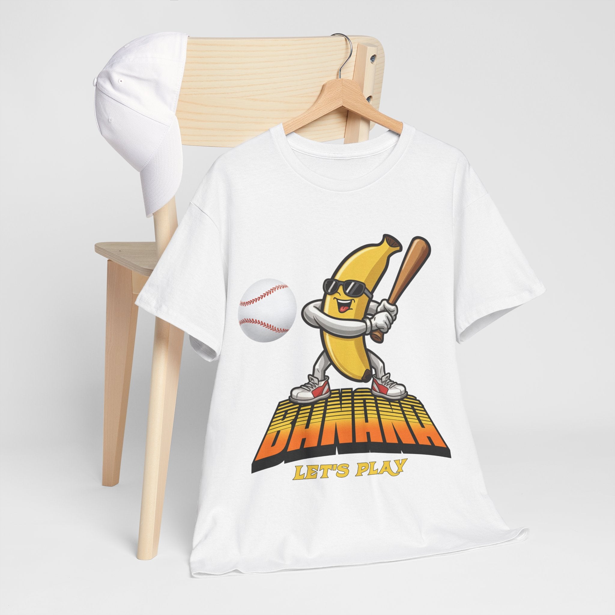Banana Playing Baseball Tee