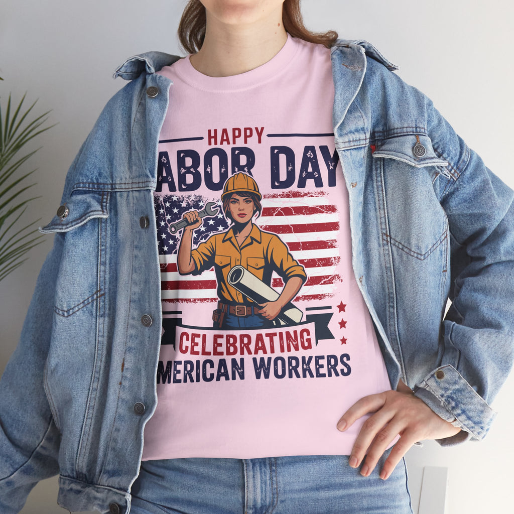Happy US Labour Day T-Shirt - Unisex Heavy Cotton Tee