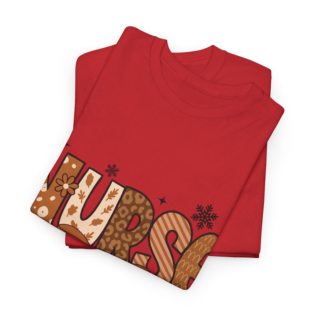 NURSE Fall Stethoscope Tee — Brown Autumn Nurse Unisex CottonT shirt