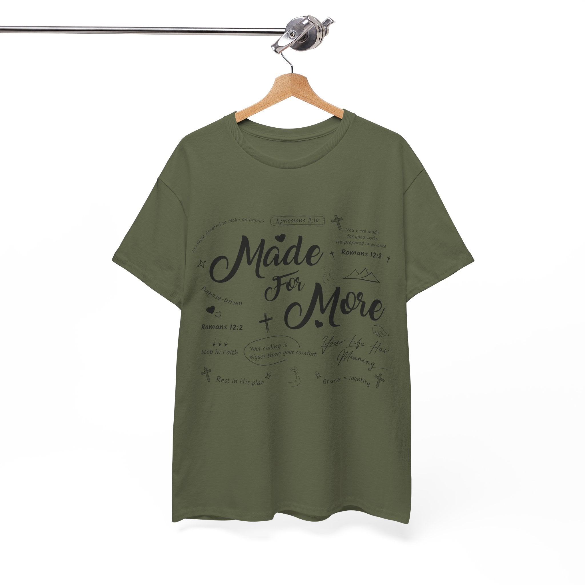 Made For More Faith T-Shirt — Inspirational Bible Verse Unisex Cotton Tee
