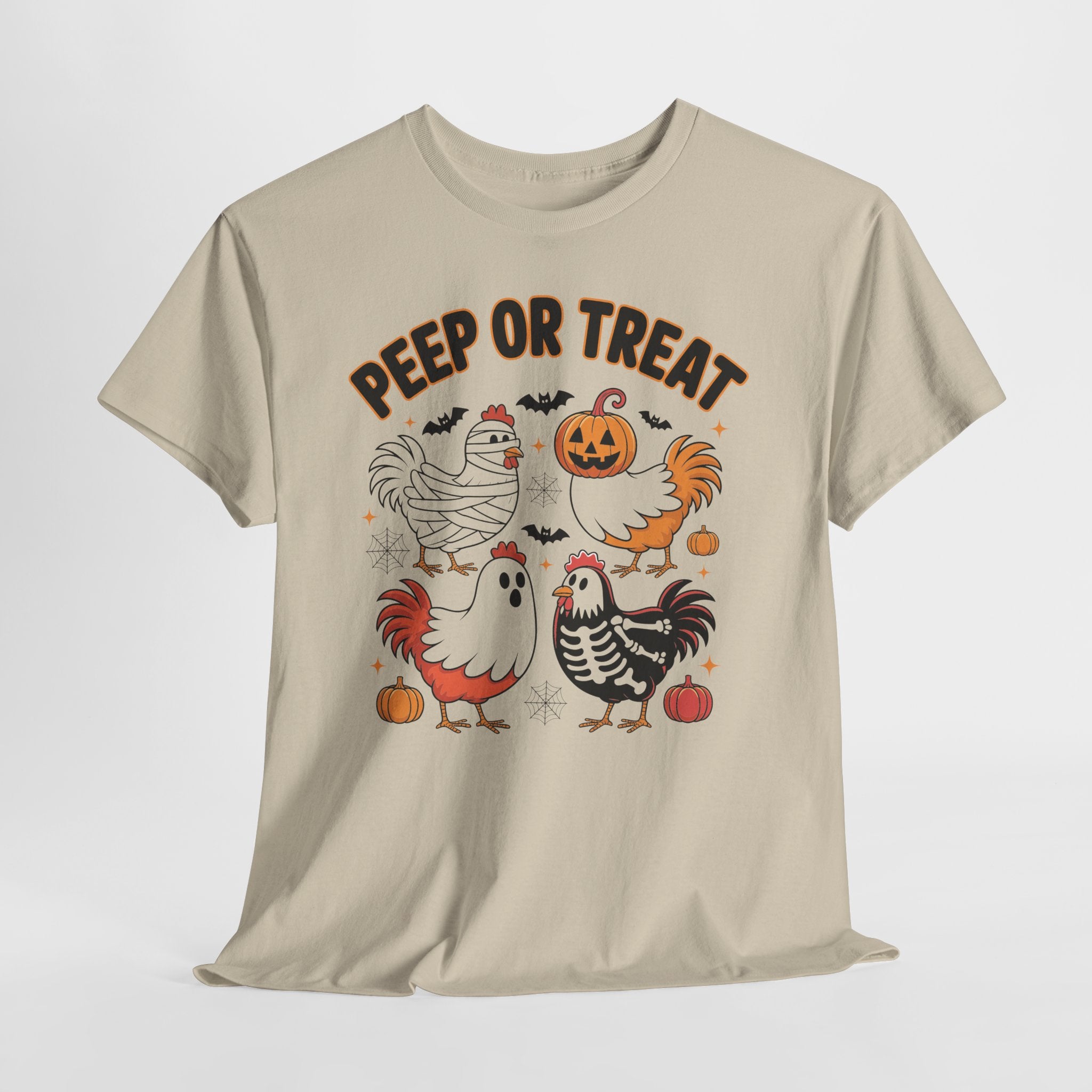 Peep or Treat Halloween Unisex Cotton Tee
