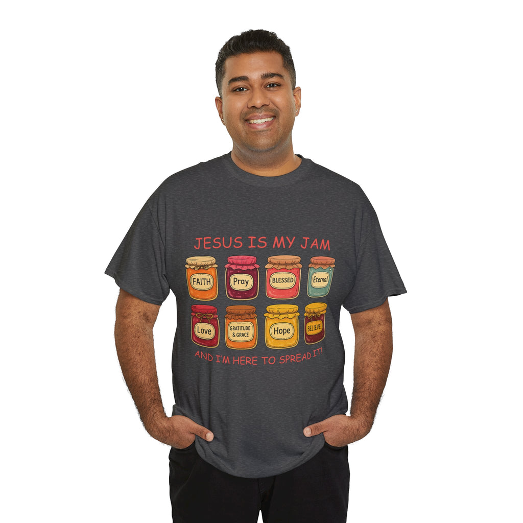 Jesus Is My Jam T-Shirt — Christian Faith Jam Jar Unisex Cotton Tee