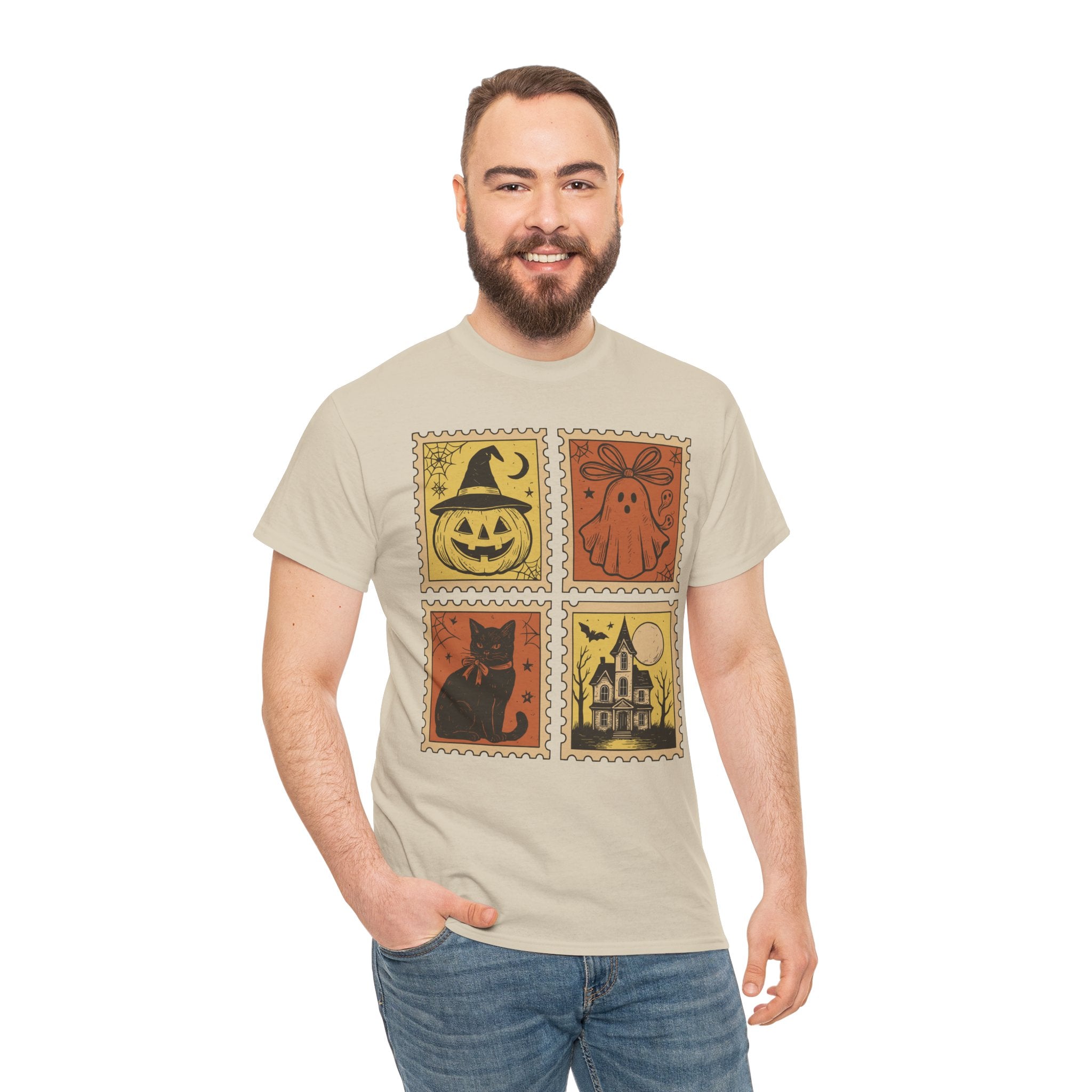 Halloween Stamp Collection Unisex Cotton Tee