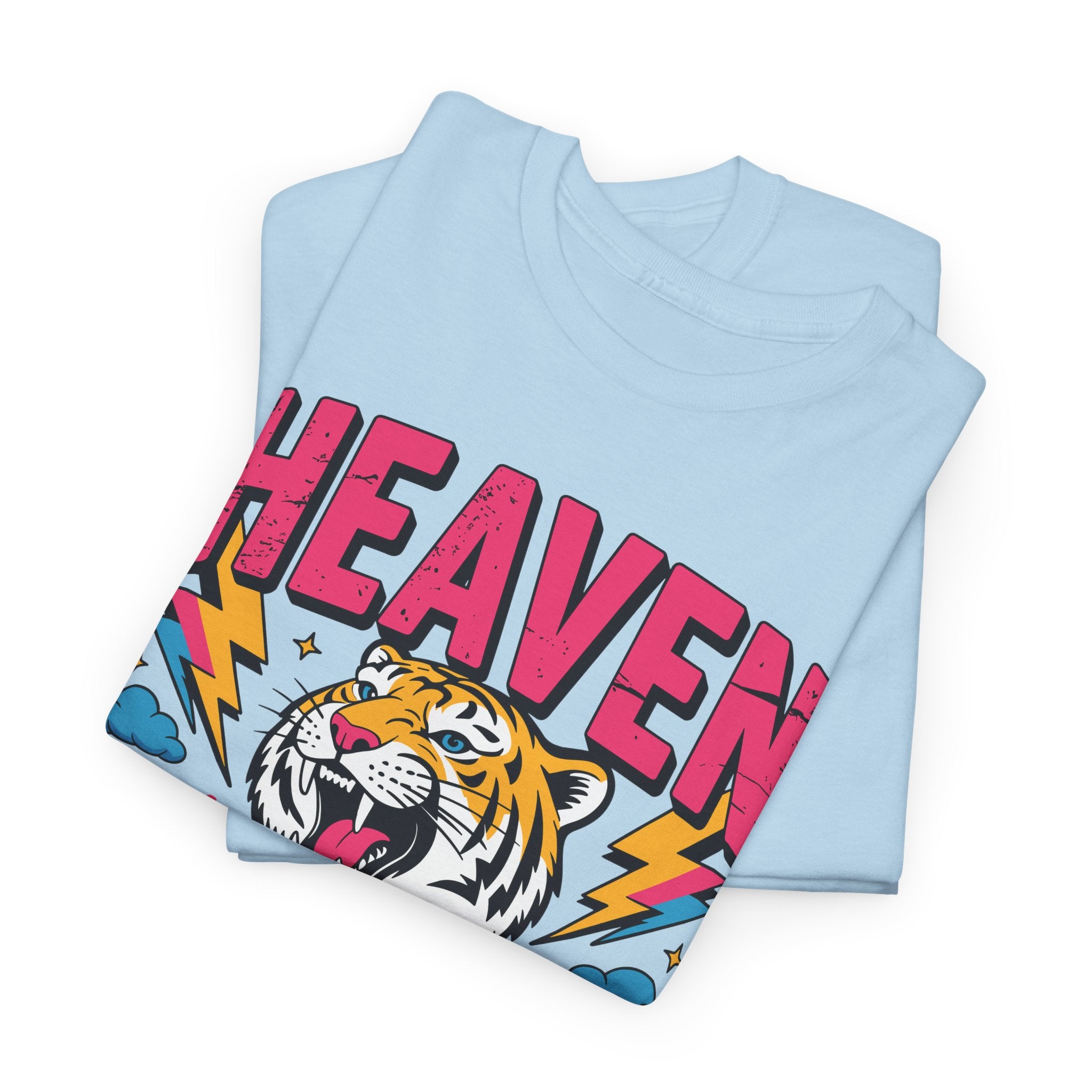 Psalm 19:1 Tiger Praise T-Shirt — Bold Christian Roaring Tiger Graphic.Unisex Cotton Tee