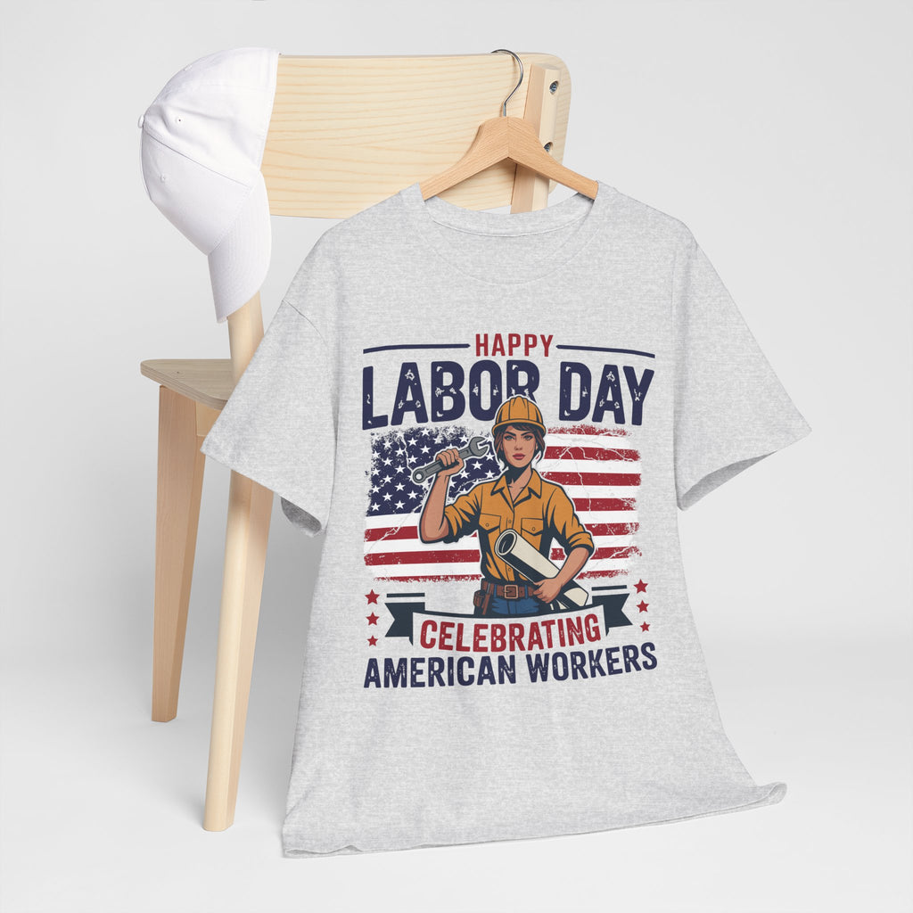 Happy US Labour Day T-Shirt - Unisex Heavy Cotton Tee