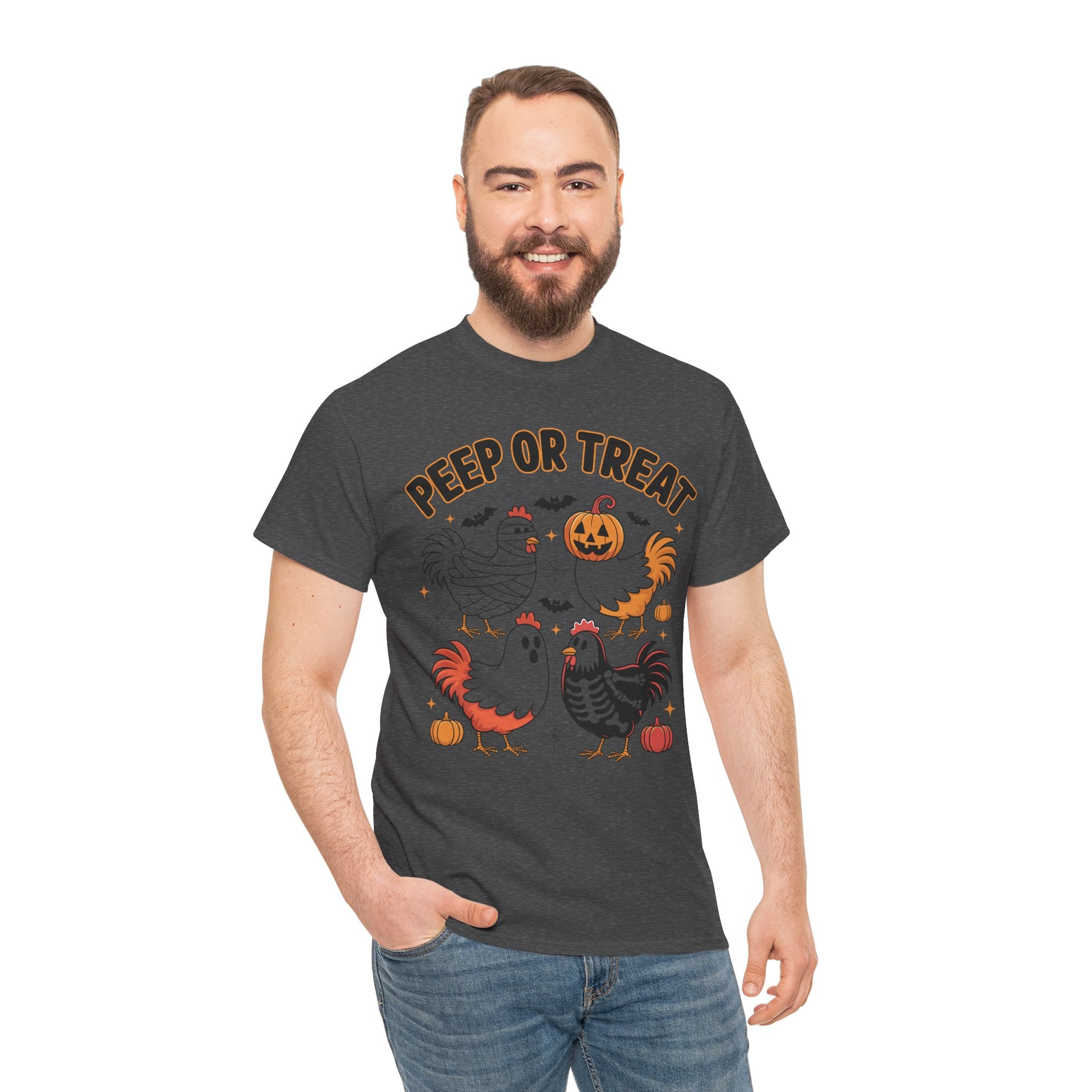 Peep or Treat Halloween Unisex Cotton Tee