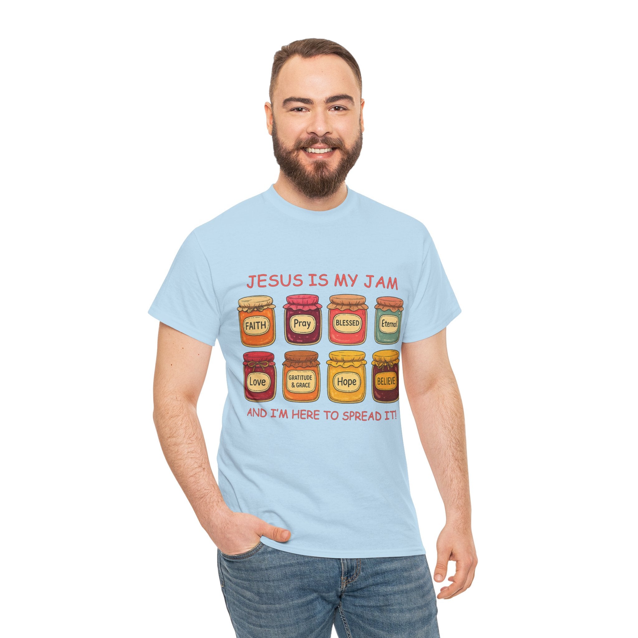 Jesus Is My Jam T-Shirt — Christian Faith Jam Jar Unisex Cotton Tee