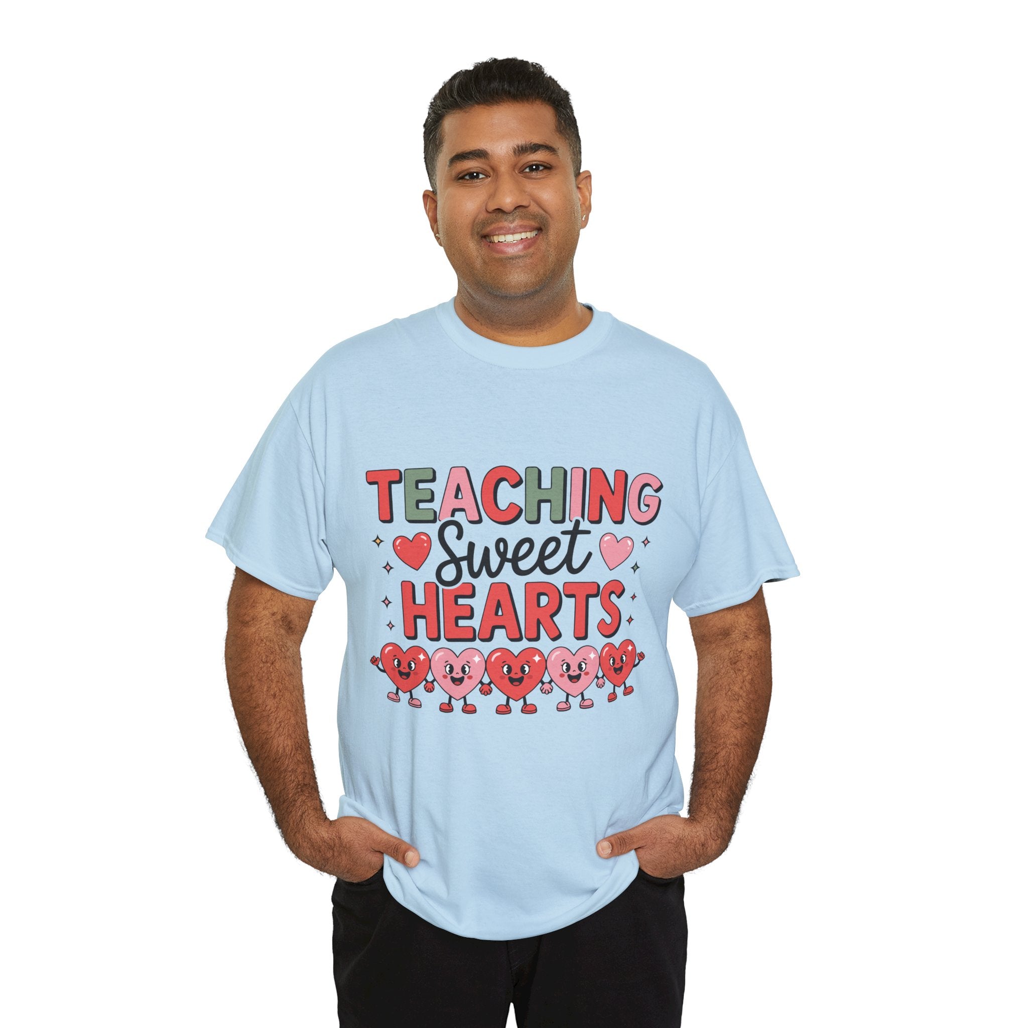 Teaching Sweet Hearts Valentine Teacher Unisex Cotton T-Shirt