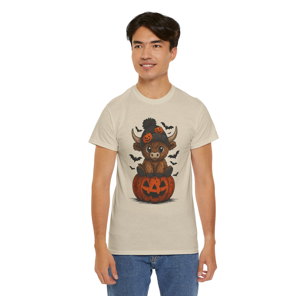 Halloween Cow Unisex Cotton Tshirt