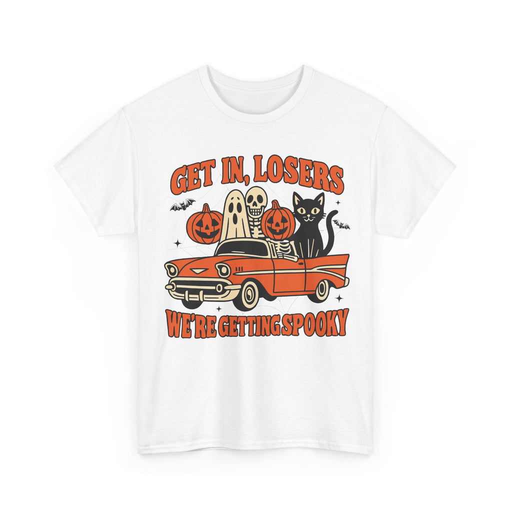 Halloween Skeleton Pumpkin Black Cat Unisex Cotton Tee