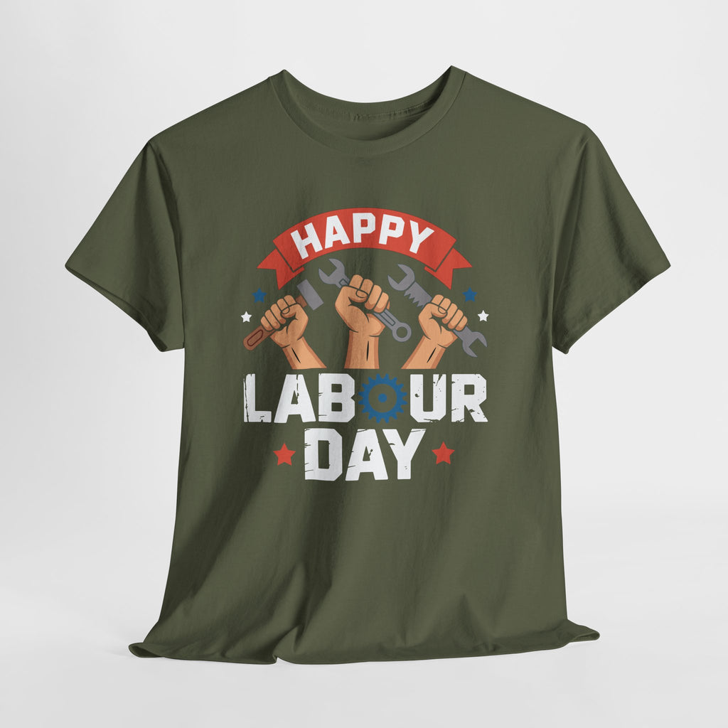 Happy US Labour Day Unisex Heavy Cotton T-Shirt