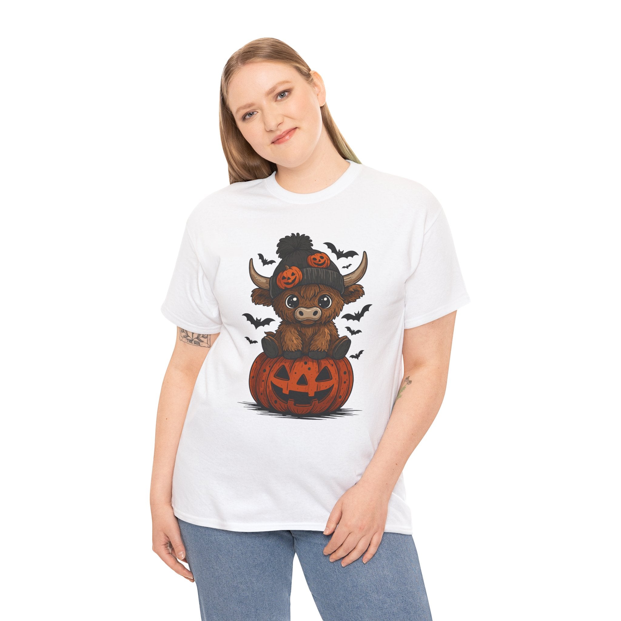 Halloween Cow Unisex Cotton Tshirt
